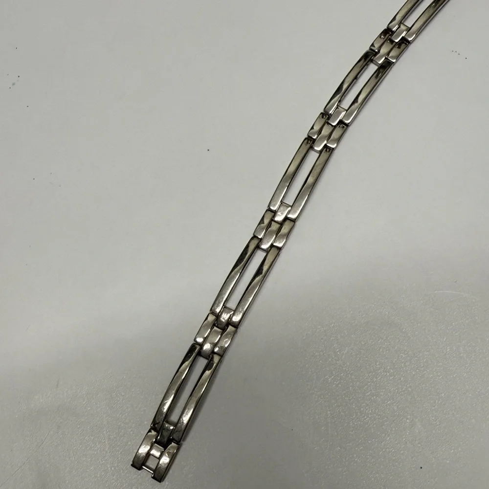 New Men’s Stainless steel Bracelet. 8 3/4” . From Macy’s